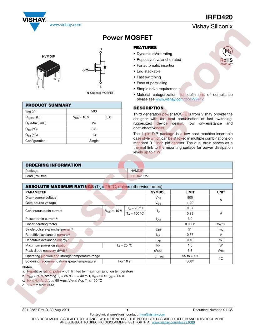 IRFD420PBF