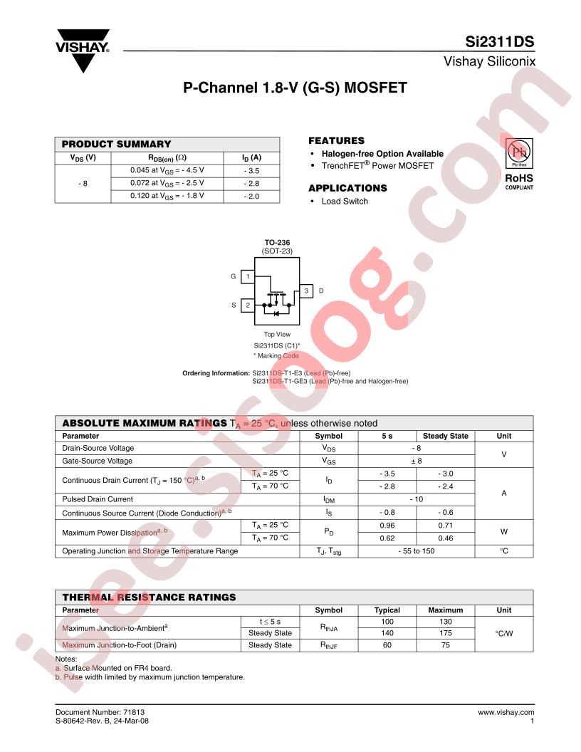 SI2311DS-T1-E3