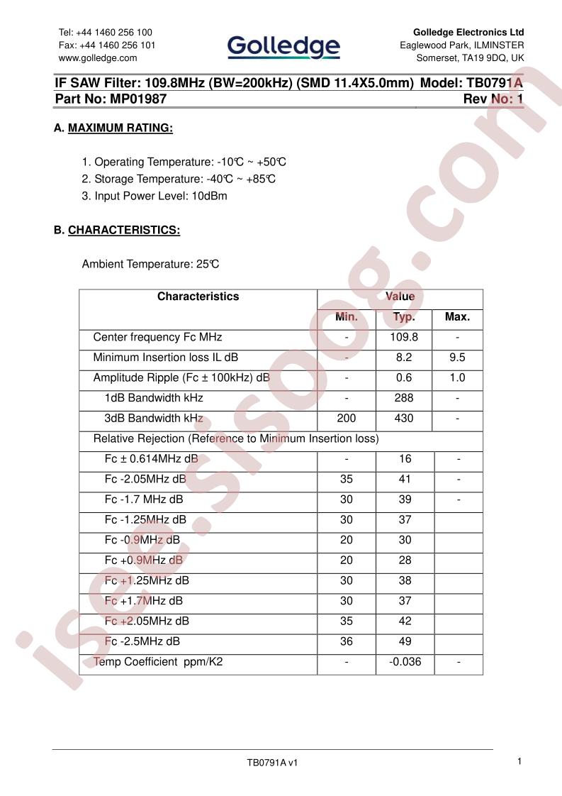 TB0791A