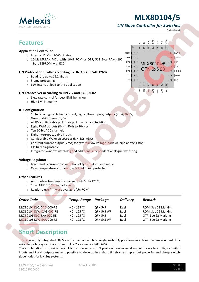 MLX80104KLQ-DAG-000-RE