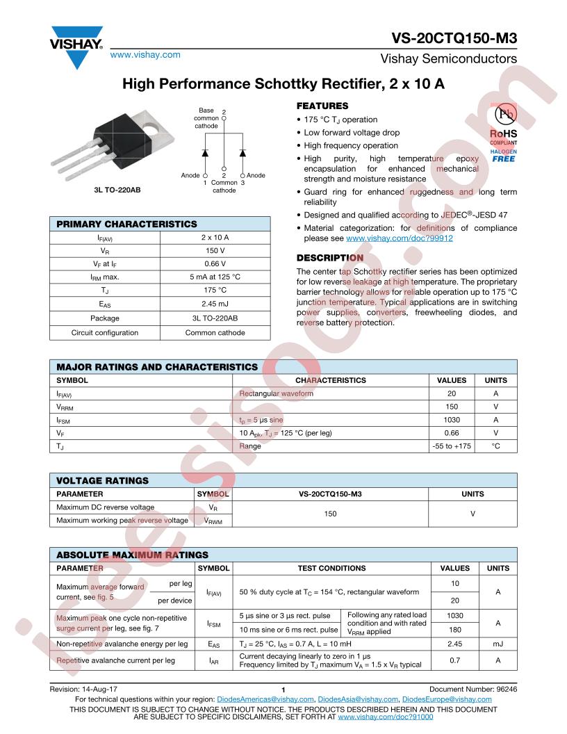 VS-20CTQ150-M3