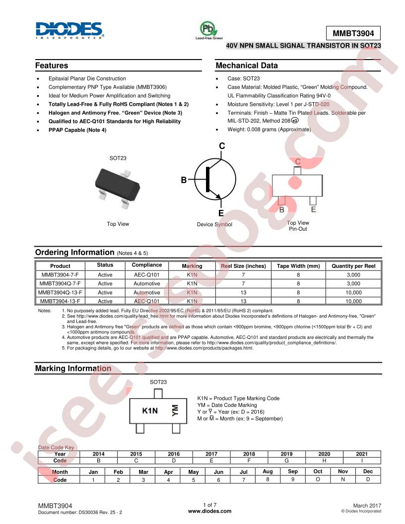 MMBT3904-13-F