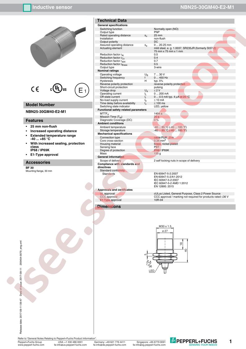 NBN25-30GM40-E2-M1