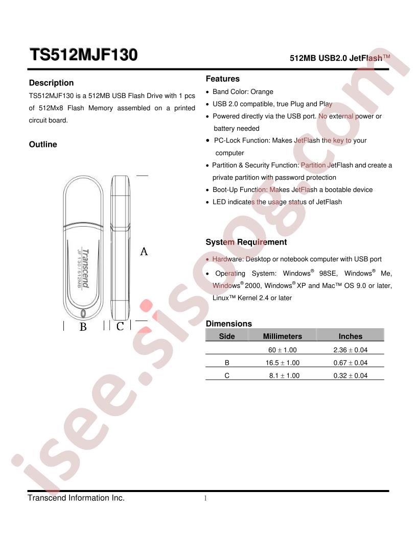 TS512MJF130