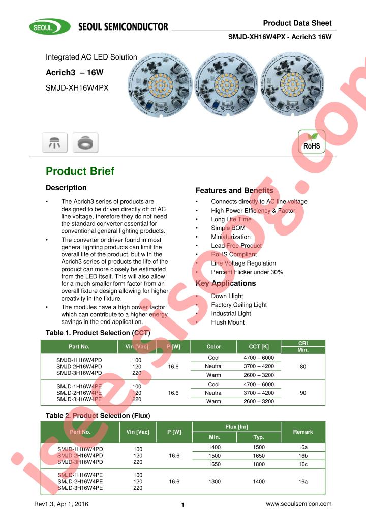 SMJD-XH16W4PD