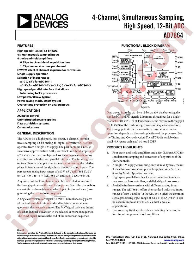 AD7864ASZ-1REEL2