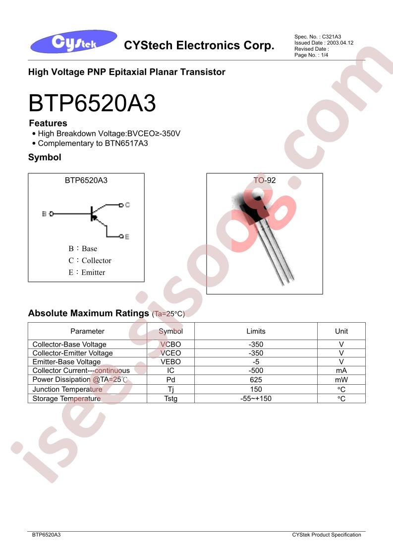 BTP6520A3