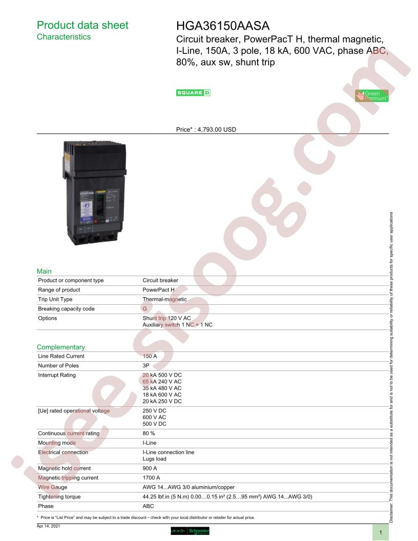 HGA36150AASA