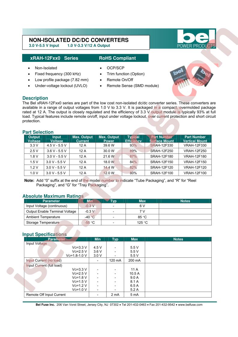 SRAH-12F100