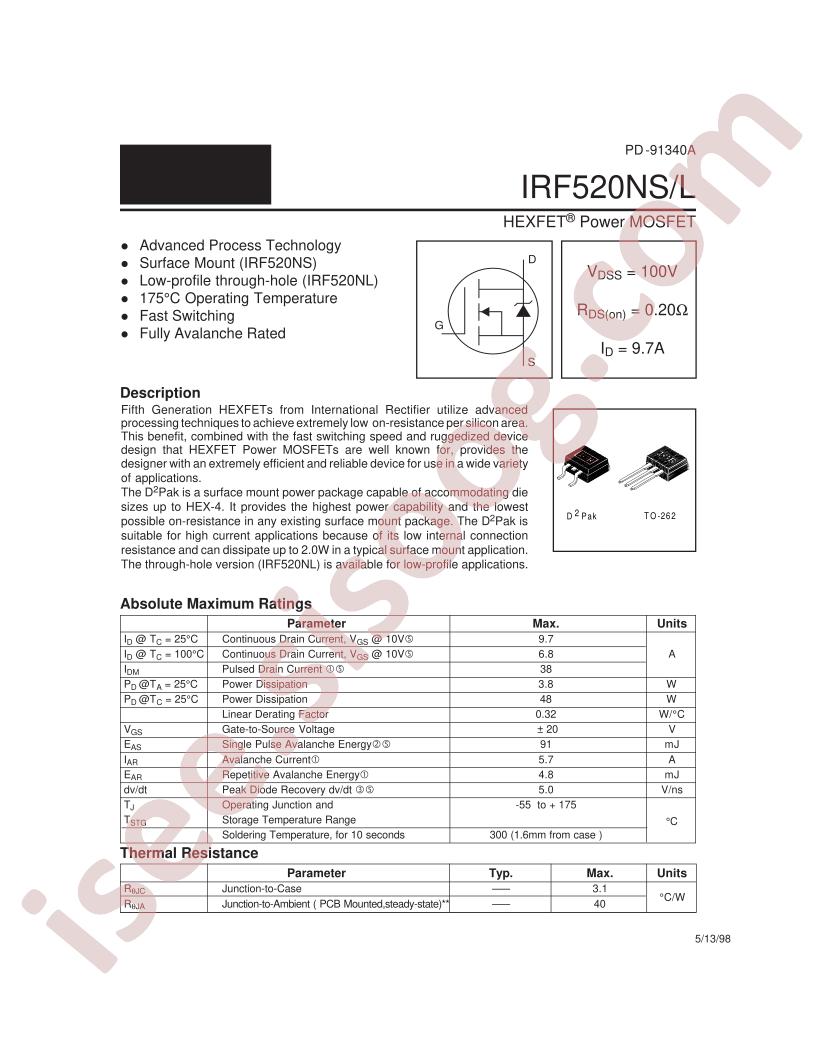 IRF520L