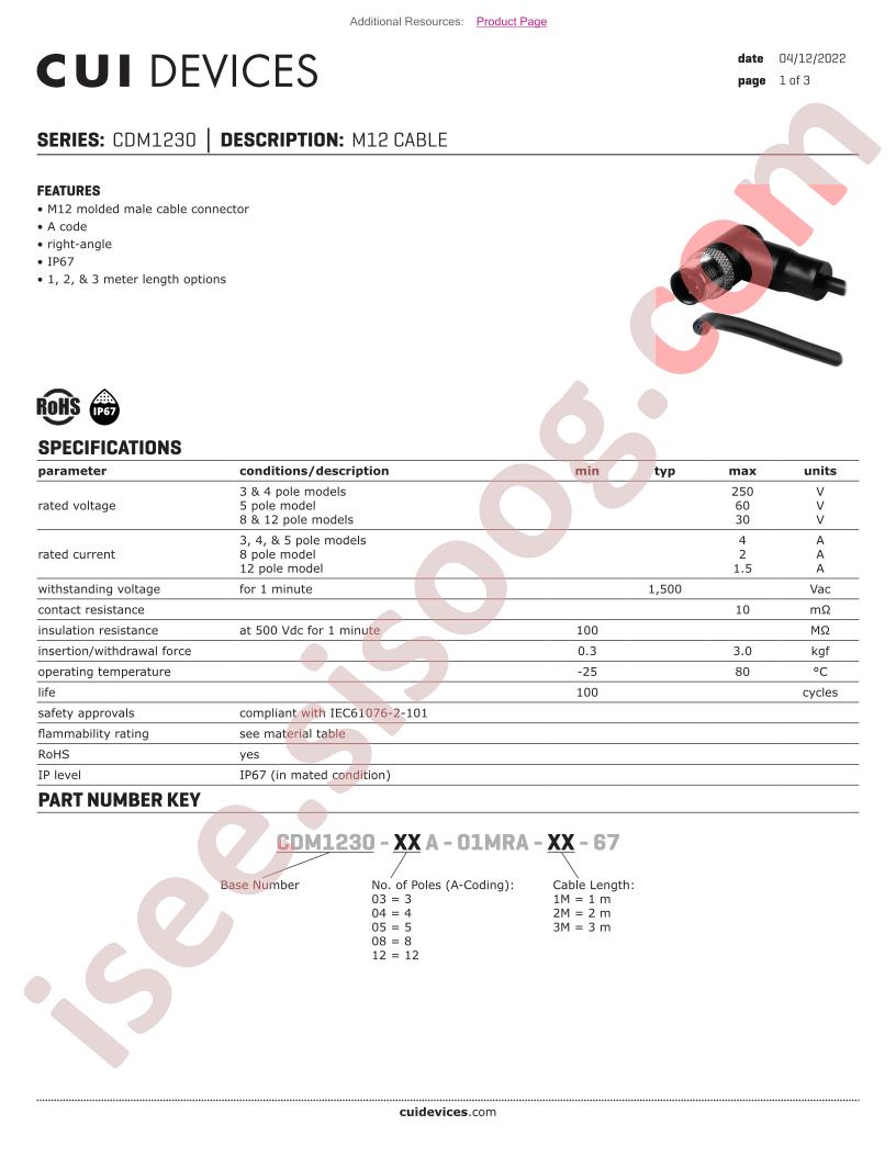 CDM1230-12A-01MRA-1M-67