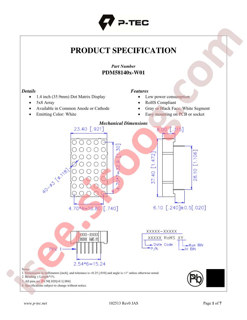 PDM58140X-W01