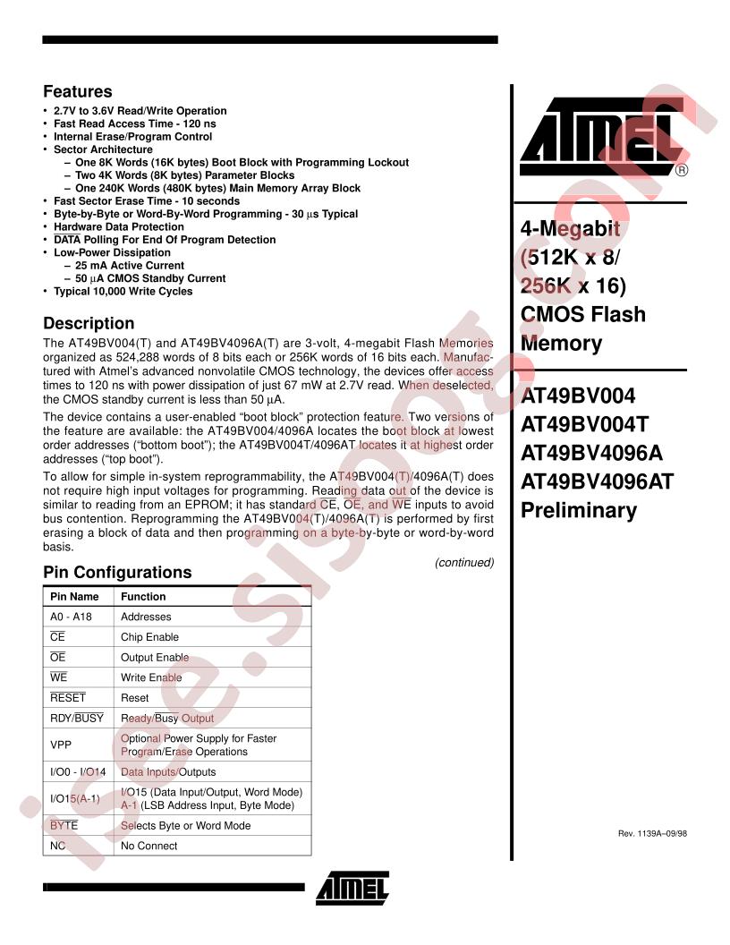 AT49BV4096AT-12RC