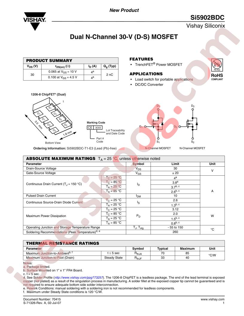 SI5902BDC