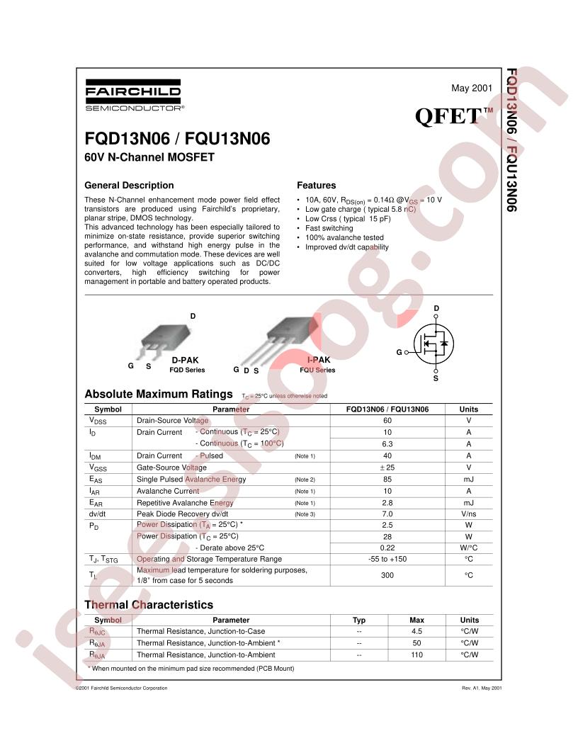 FQD13N06