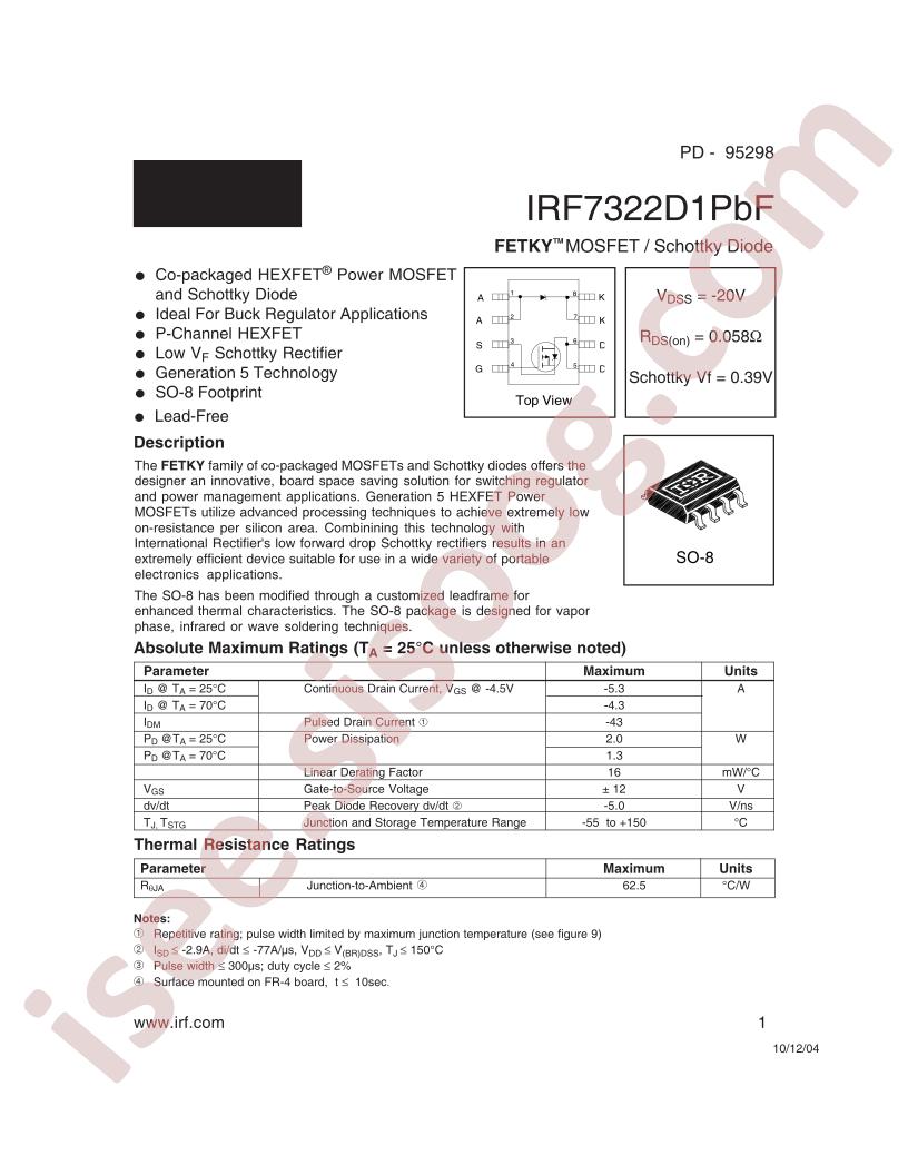 IRF7322D1PBF