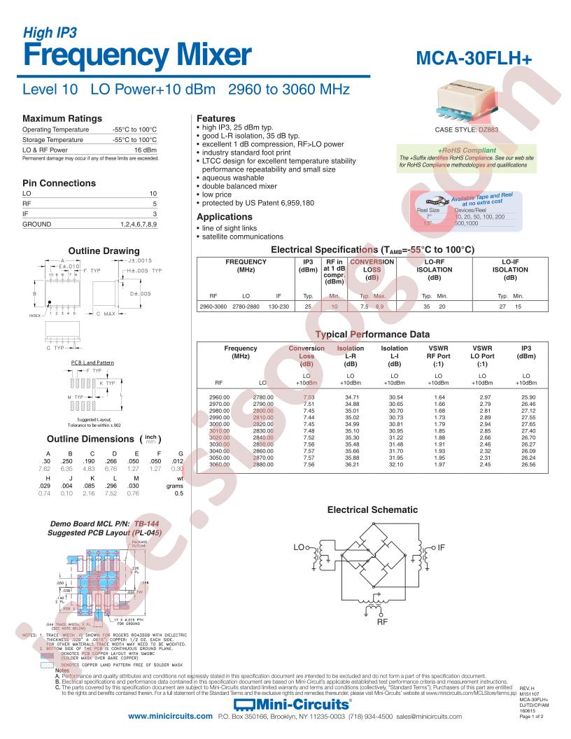 MCA-30FLH+