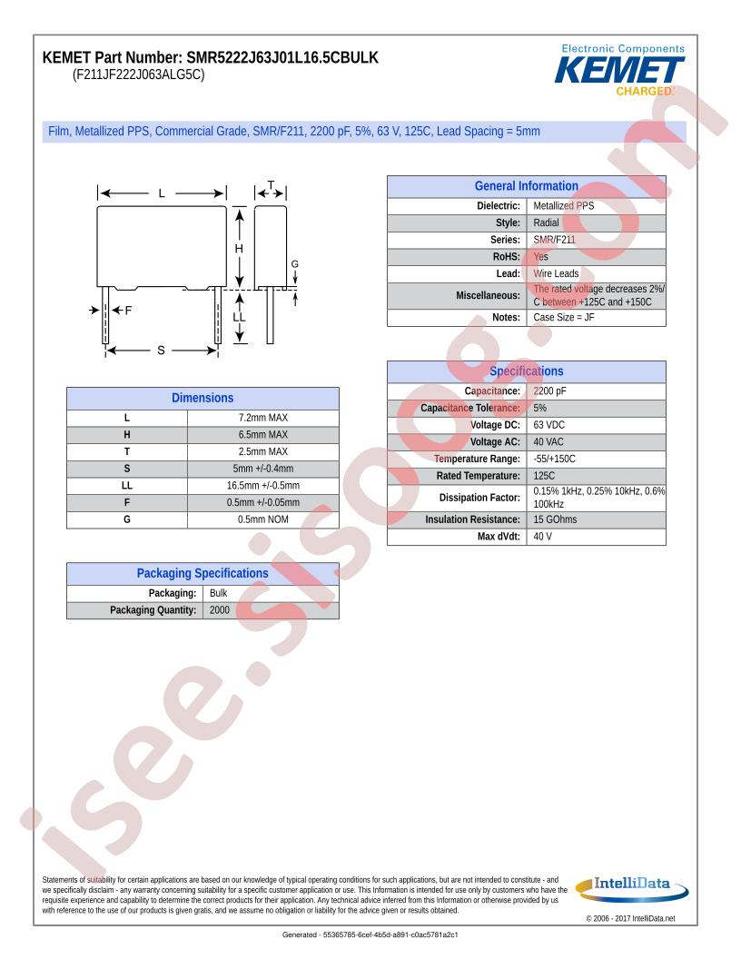 SMR5222J63J01L16.5CBULK
