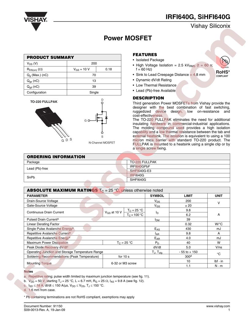 IRFI640G