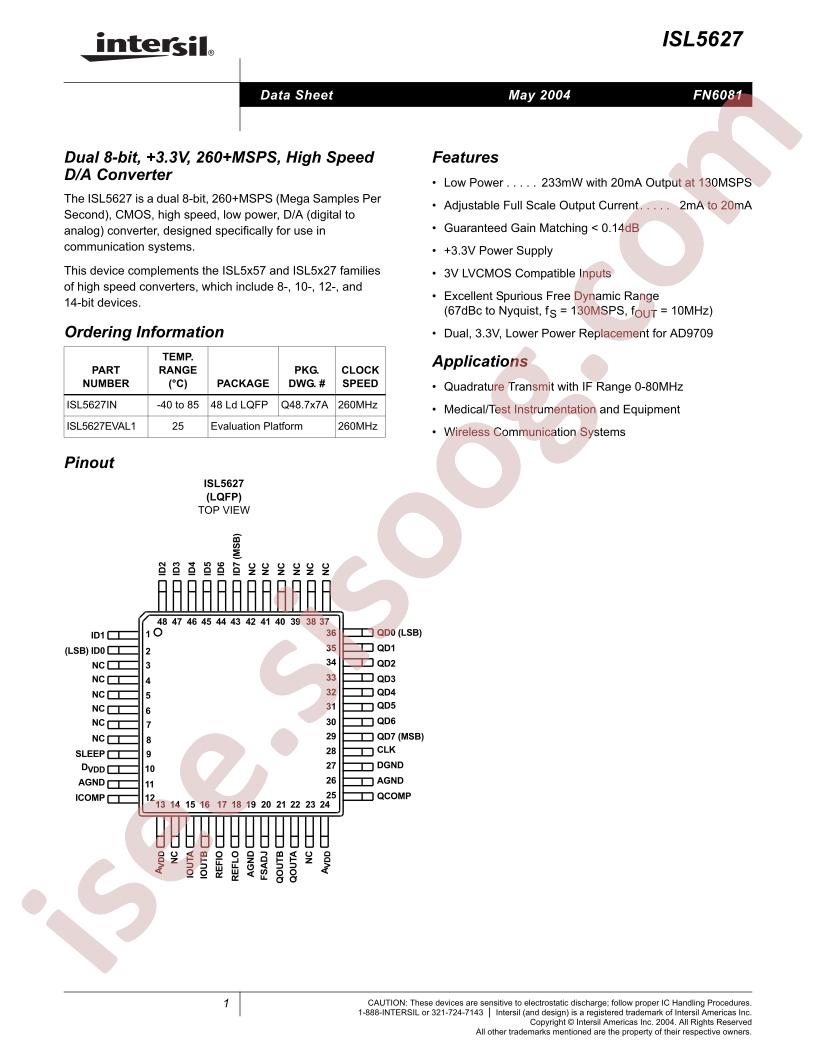 ISL5627EVAL1
