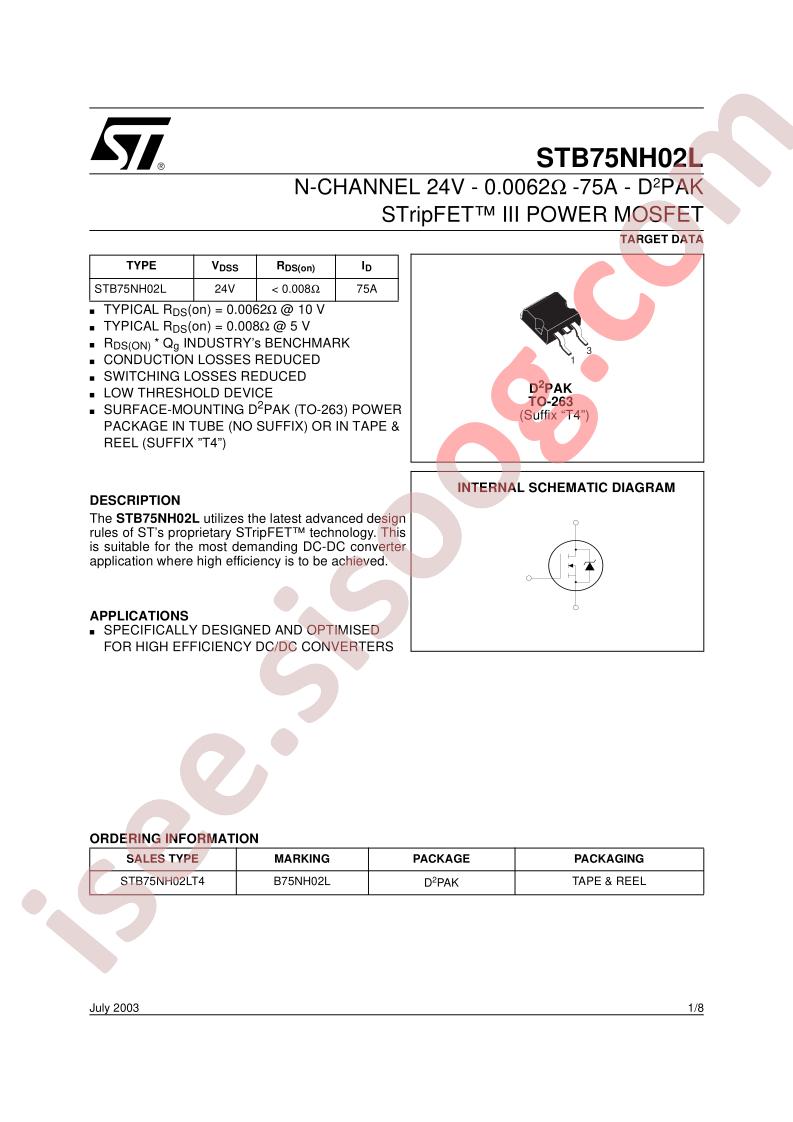 STB75NH02L