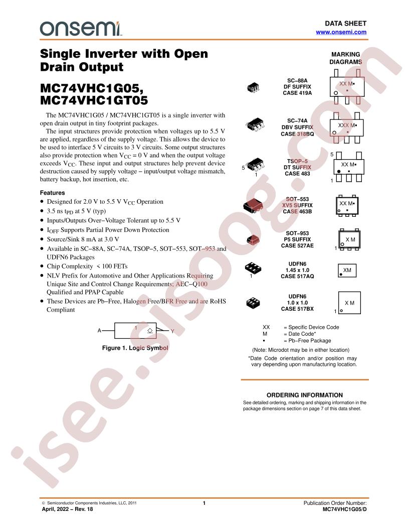 MC74VHC1G05