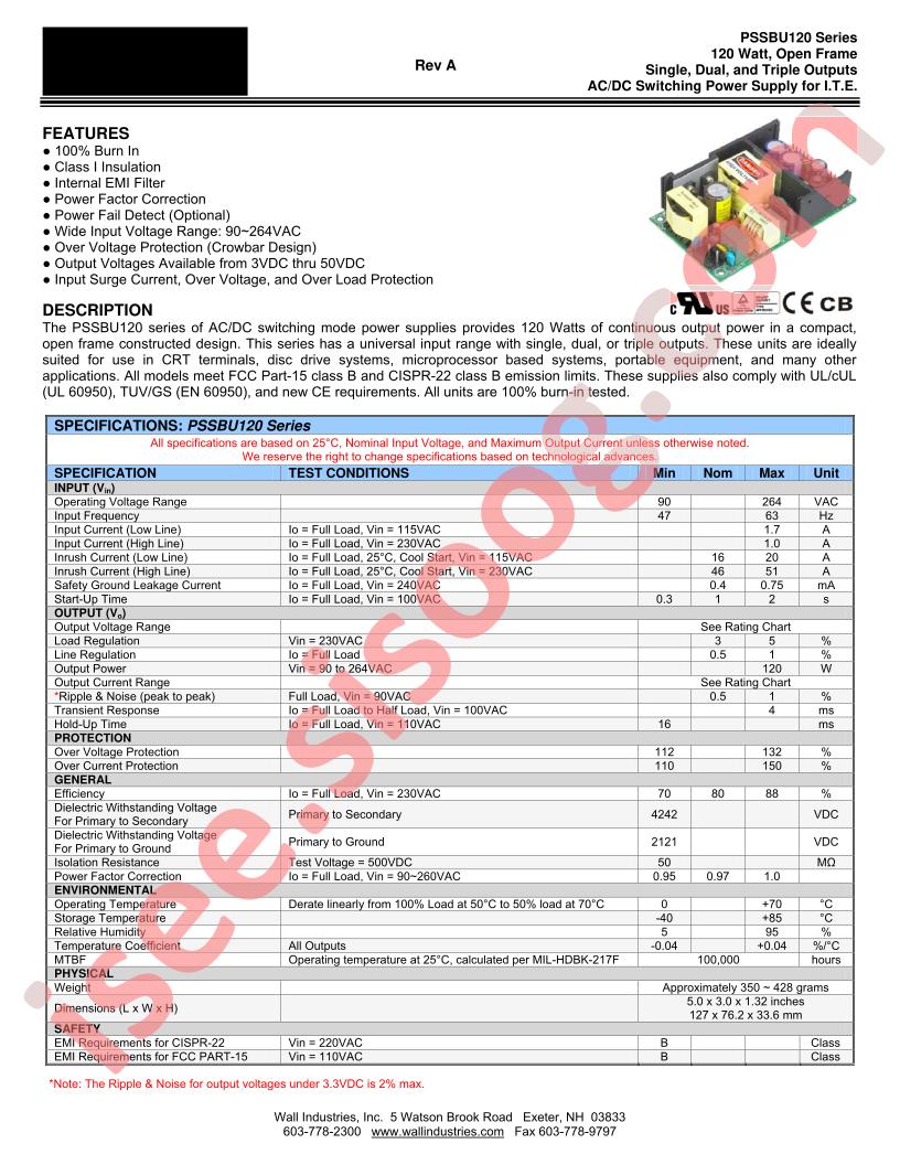 PSSBU120-103