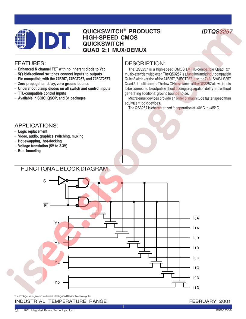 IDTQS3257