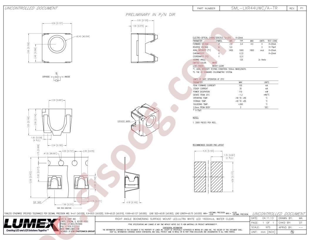 SML-LXR44UWC-A-TR