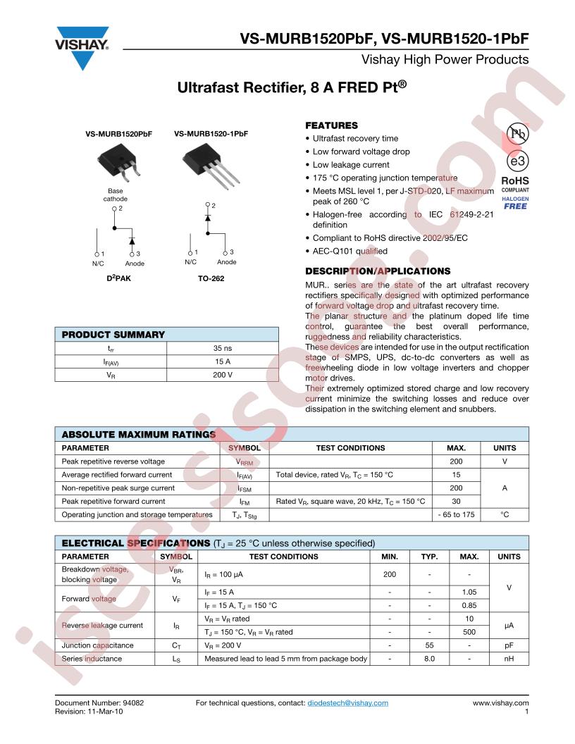 MURB1520PBF