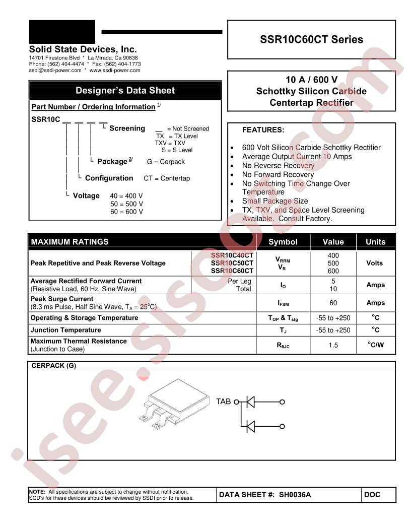 SSR10C60CT
