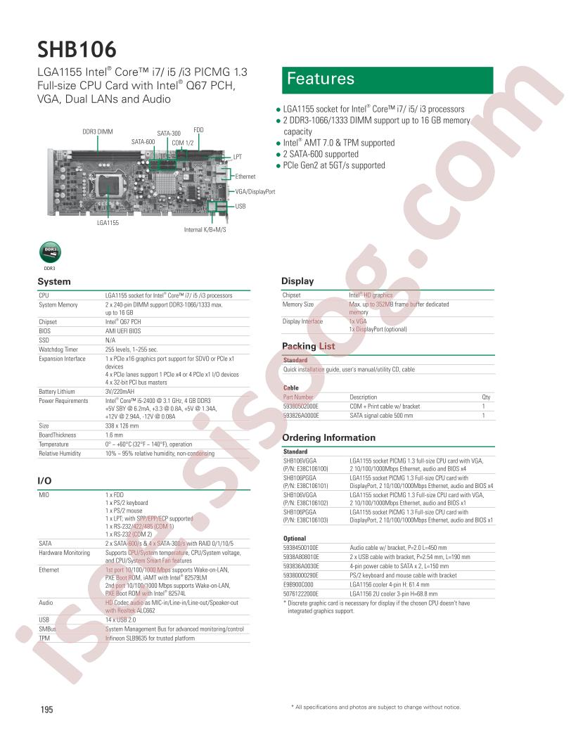 SHB106VGGA