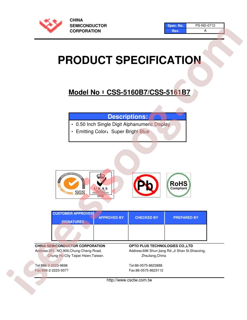 CSS-5160B7