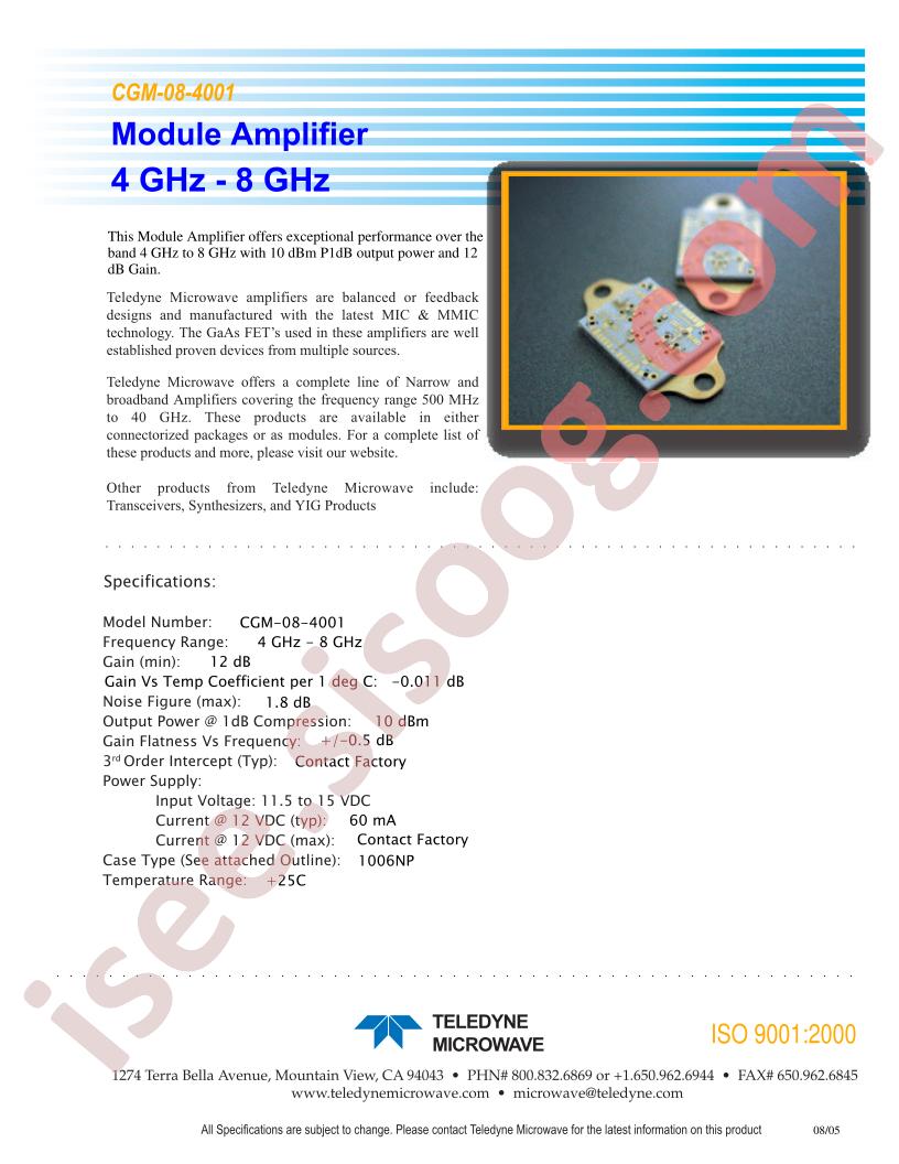 CGM-08-4001