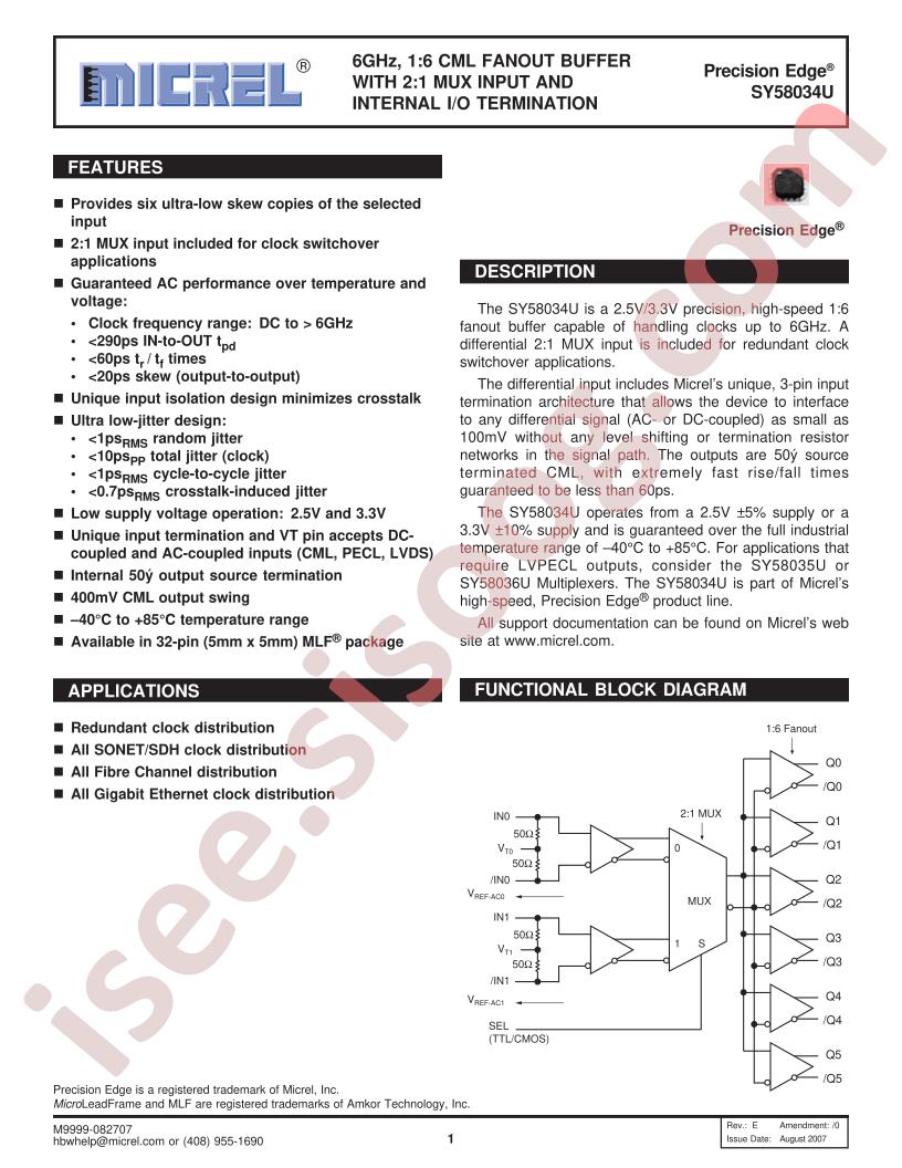 SY58034UMI