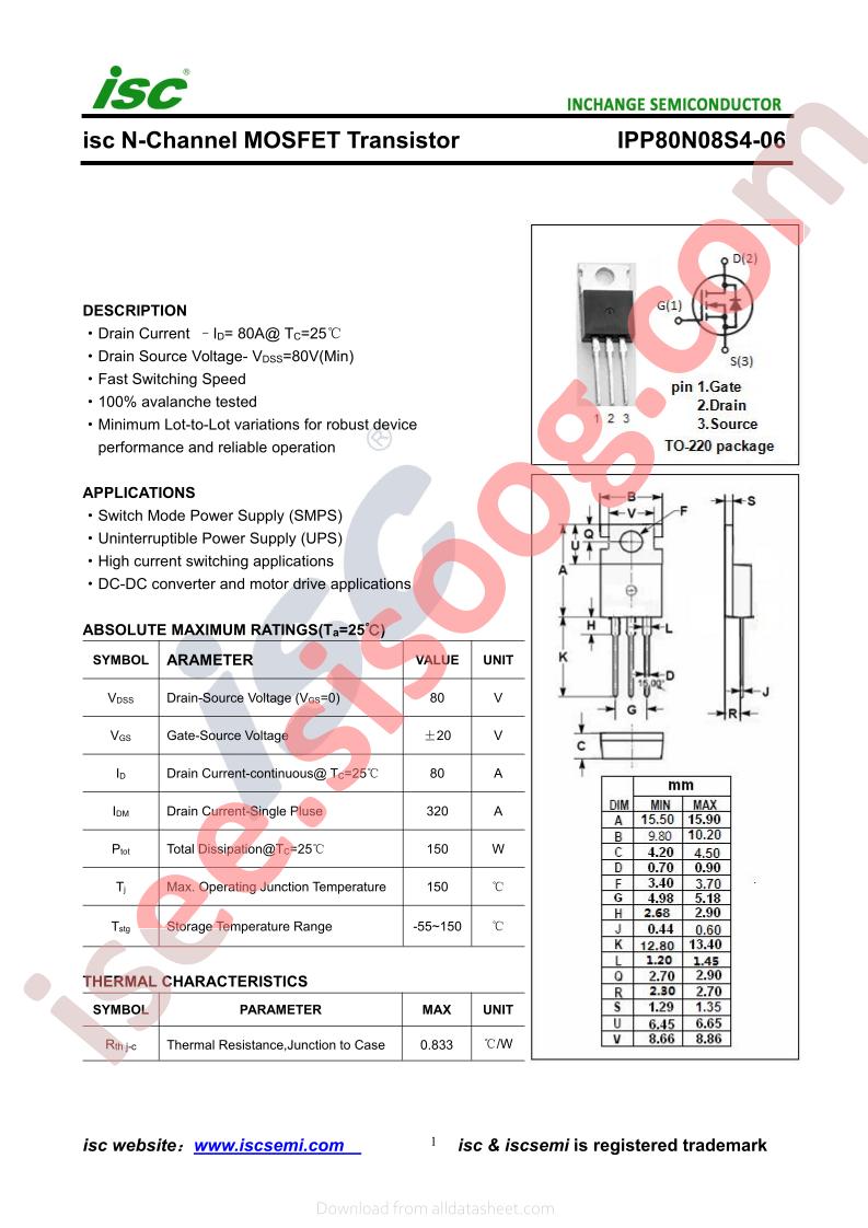 IPP80N08S4-06