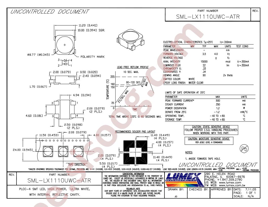 SML-LX1110UWC-ATR