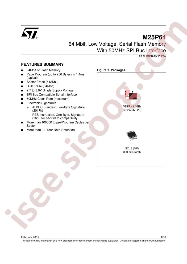 M25P64-VMF6TP