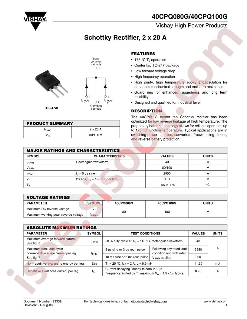 40CPQ080G