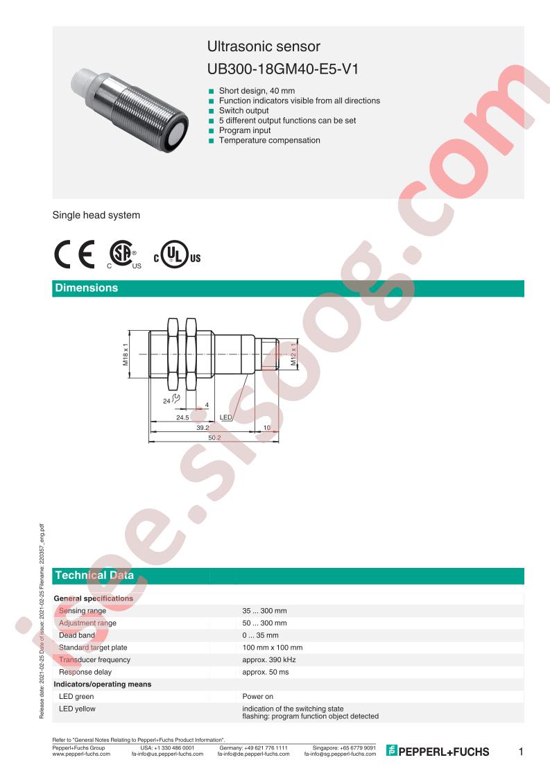 UB300-18GM40-E5-V1