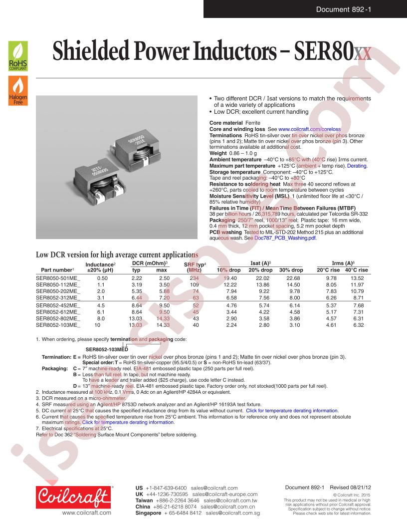 SER8052-612MEC