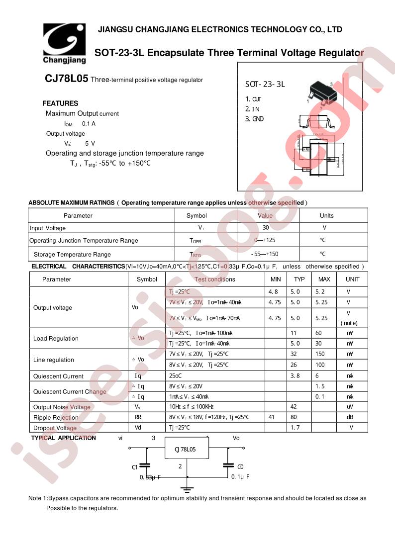 CJ78L05-SOT-23-3L