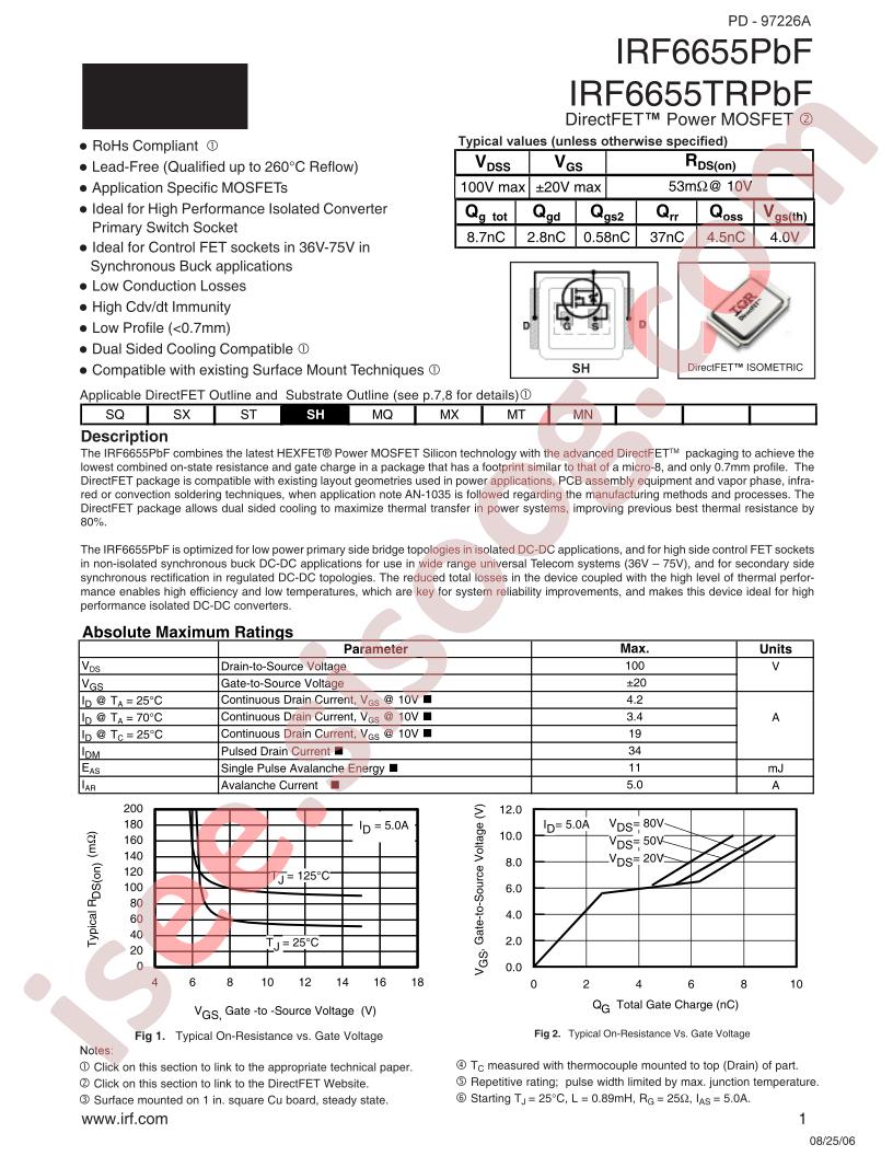 IRF6655TR1PBF
