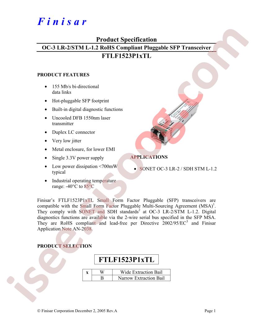 FTLF1523P1XTL