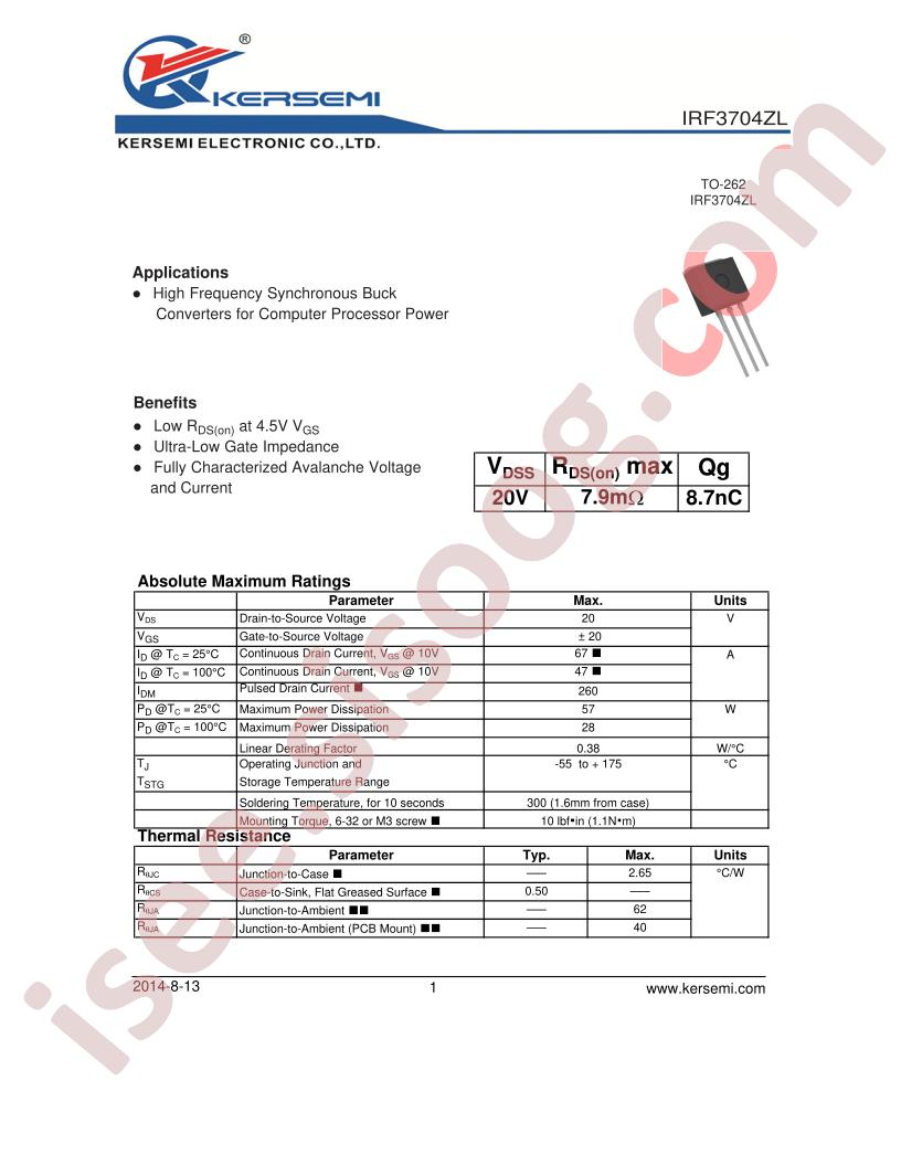 IRF3704ZL