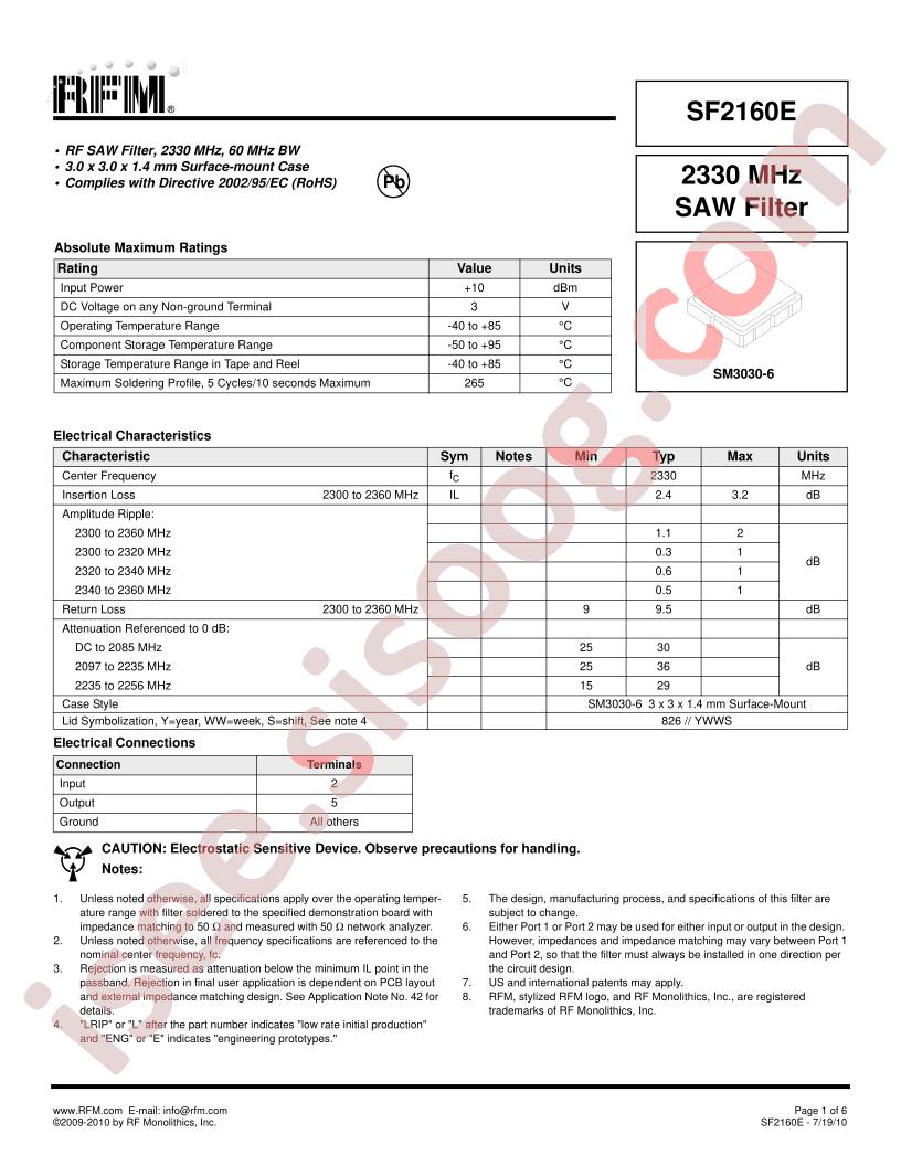 SF2160E