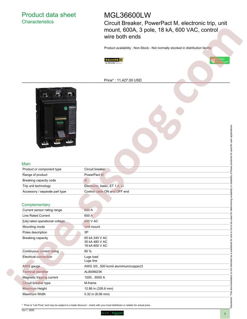 MGL36600LW