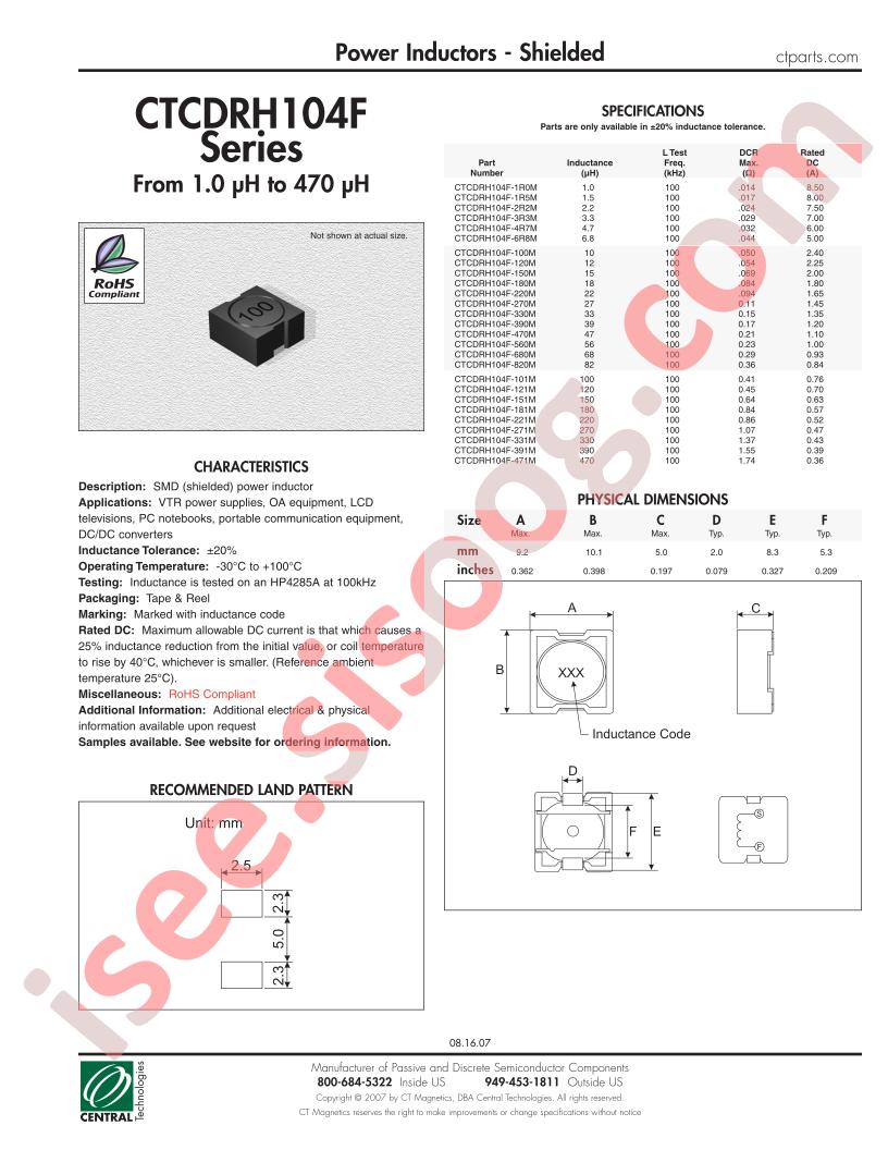 CTCDRH104F