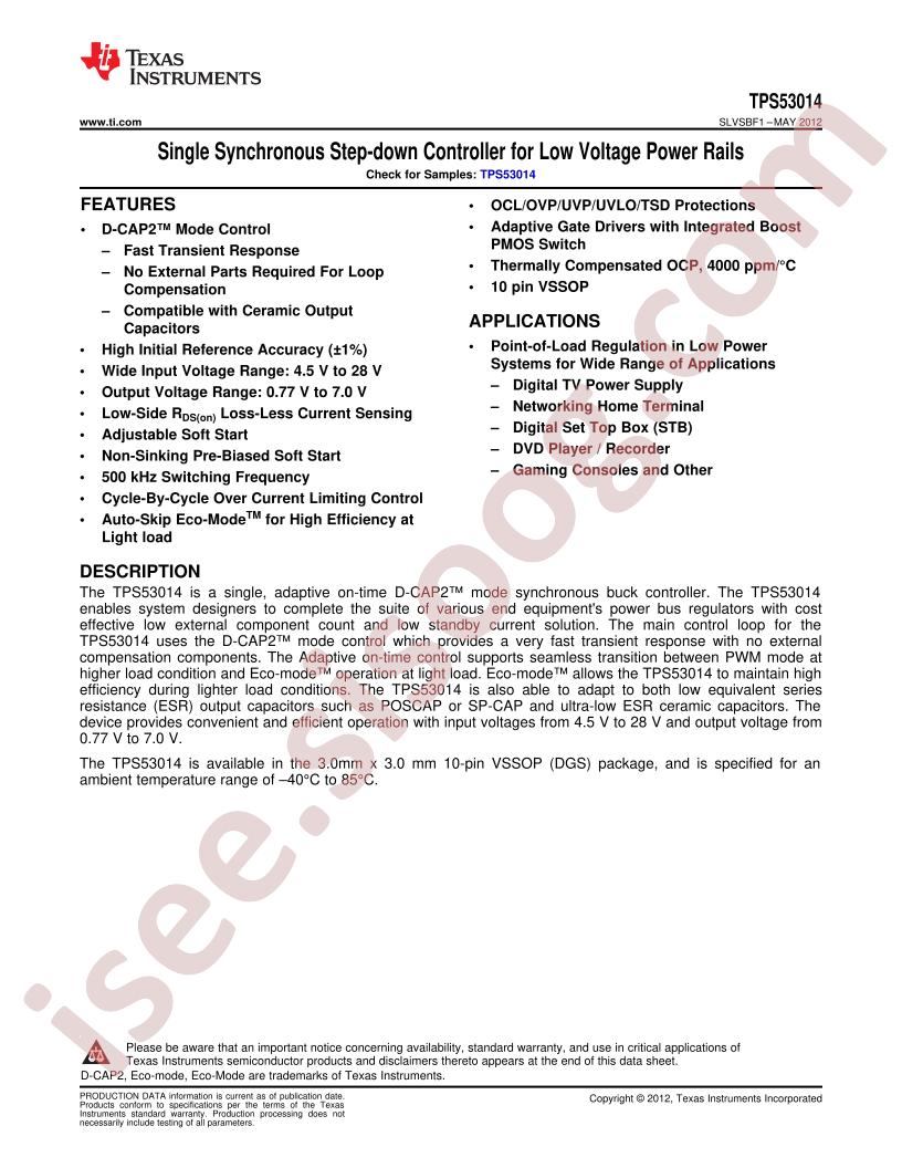 TPS53014DGS