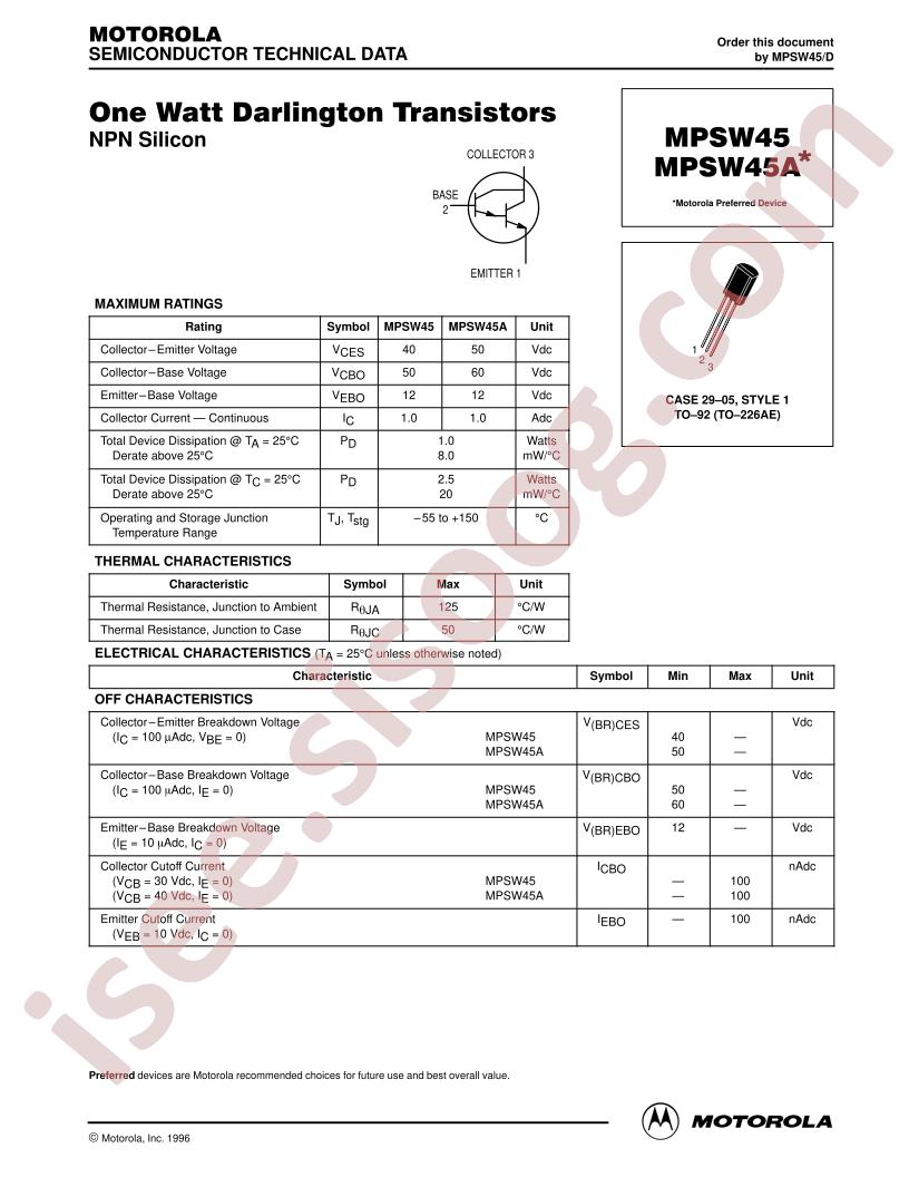 MPSW45A